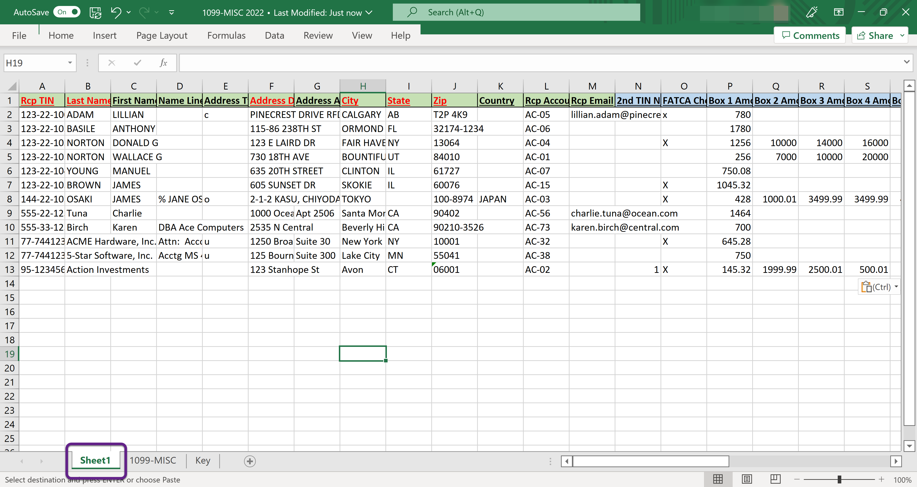 Image of a sample Excel sheet with a callout on the page tab titled Sheet1.