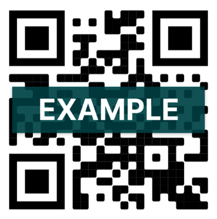 Image of an example QR code